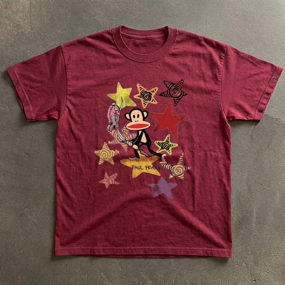 Gildan Paul Frank Julius The Monkey Design Graphic Tee